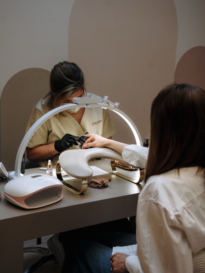 Manicure treatment at INIZIO