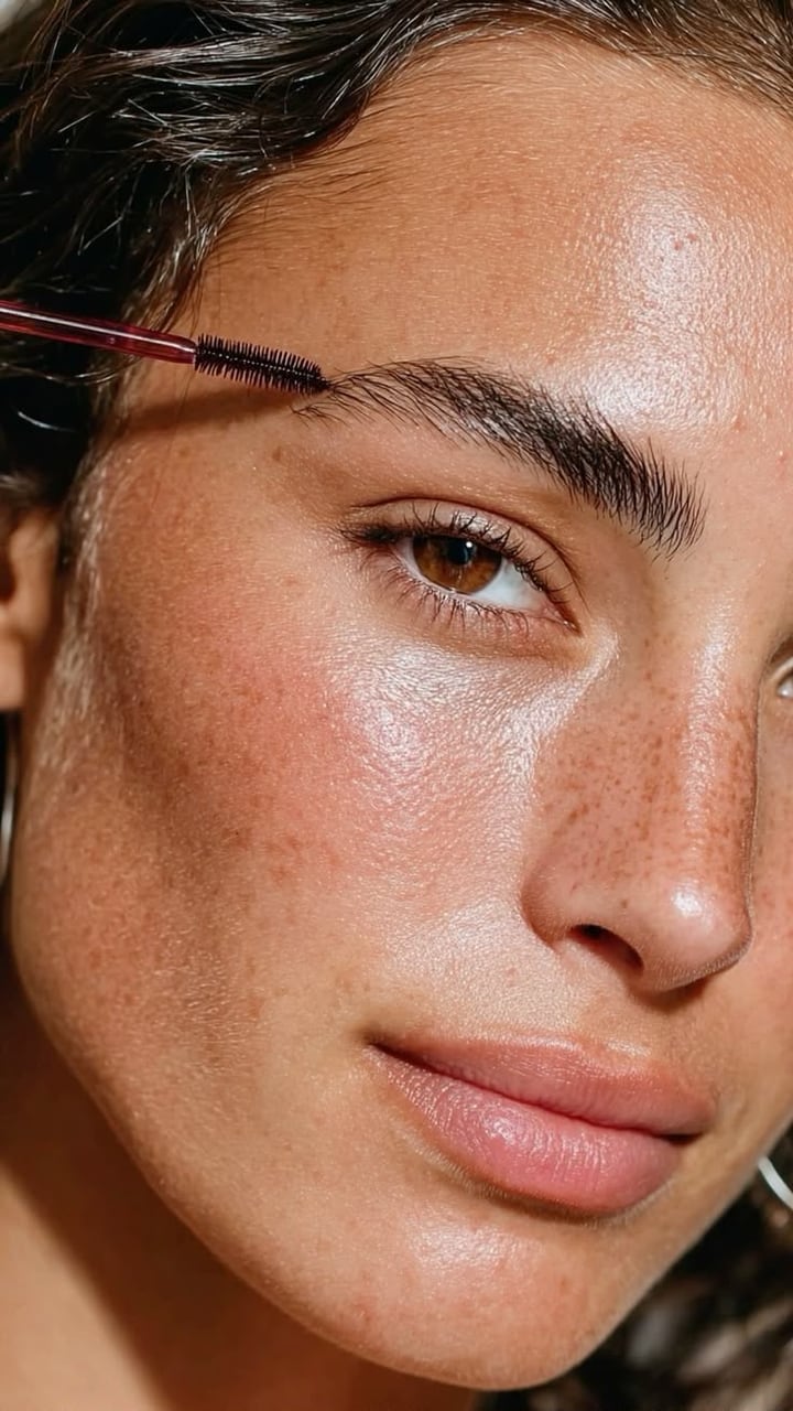 Precise eyebrow shaping and grooming