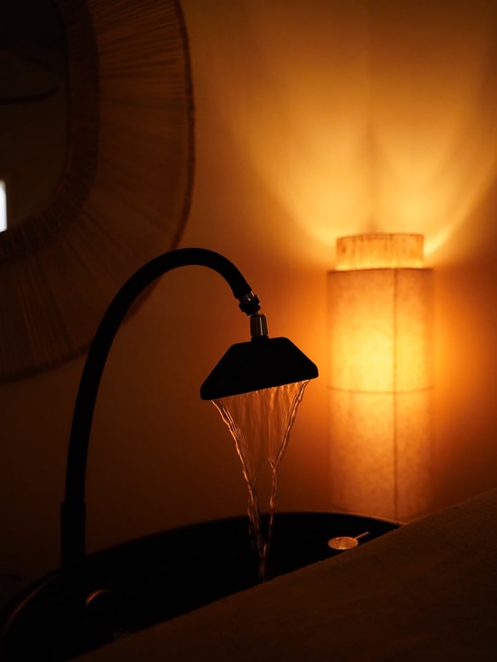 Warm water ritual in the private INIZIO Headspa room
